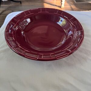 Red Longaberger 40oz Pasta Bowl